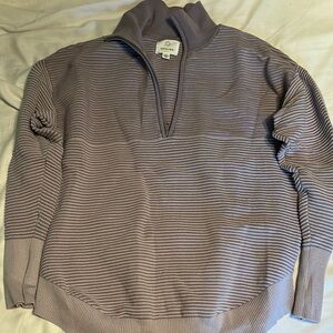 Aerie Lilac Quarter Zip Stretch